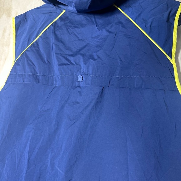 Hunter Brand Full Zip XLarge Hooded Navy Windbreaker Vest Jacket - Picture 10 of 10
